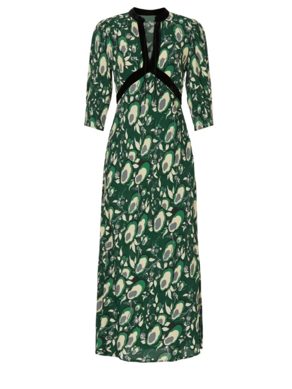 Rixo Petra Printed Crepe Midi Dress